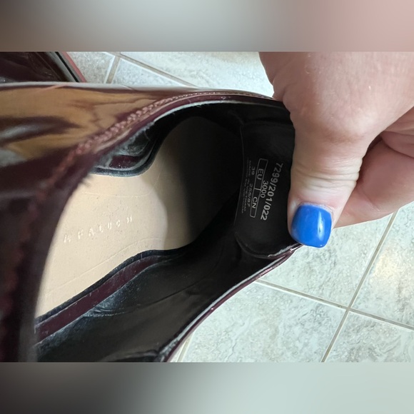 Zara Trafaluc Maroon Patent Platform Mary Jane Size 39 - Picture 9 of 11